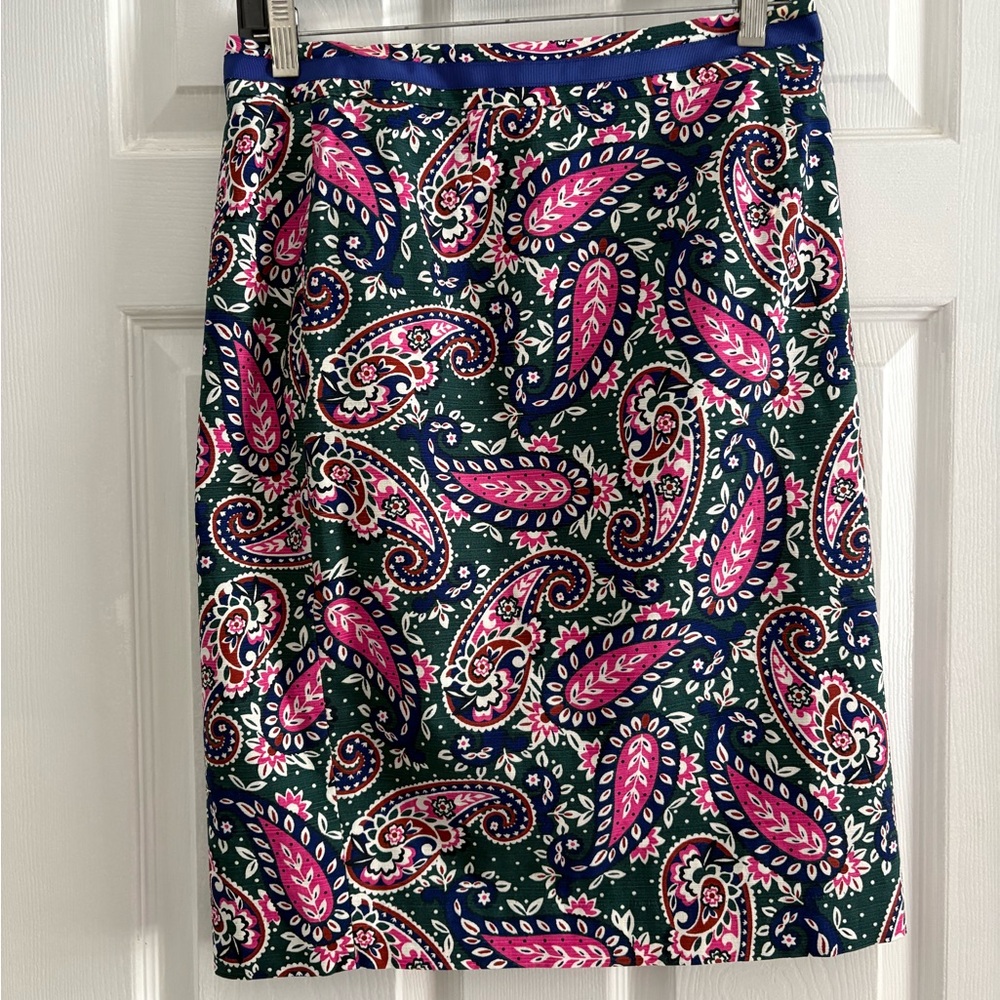 Boden Paisley Pencil Skirt – Size US 6R / UK 10R